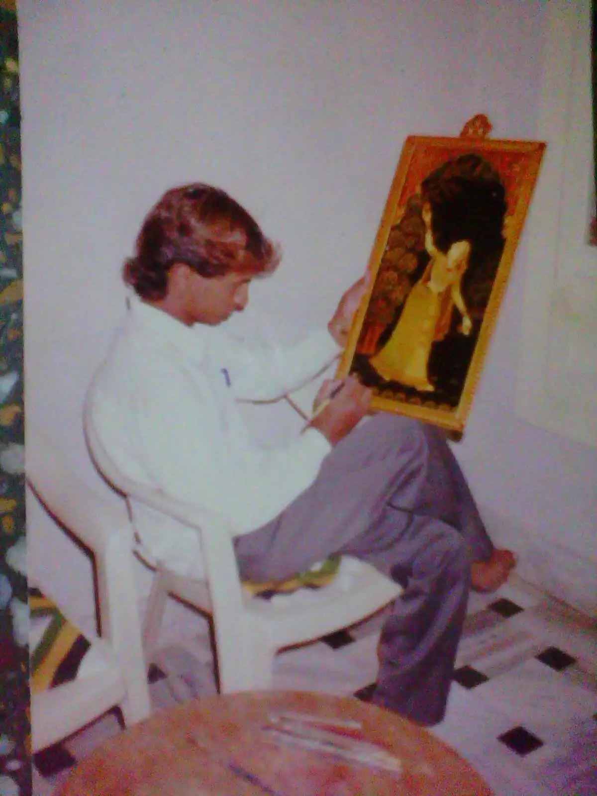 Doing Painting in Teenage - Heeralal Chitrakar Art works