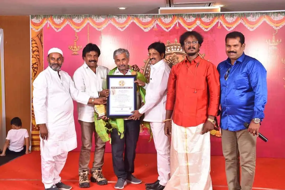 Receiving Award in Chennai