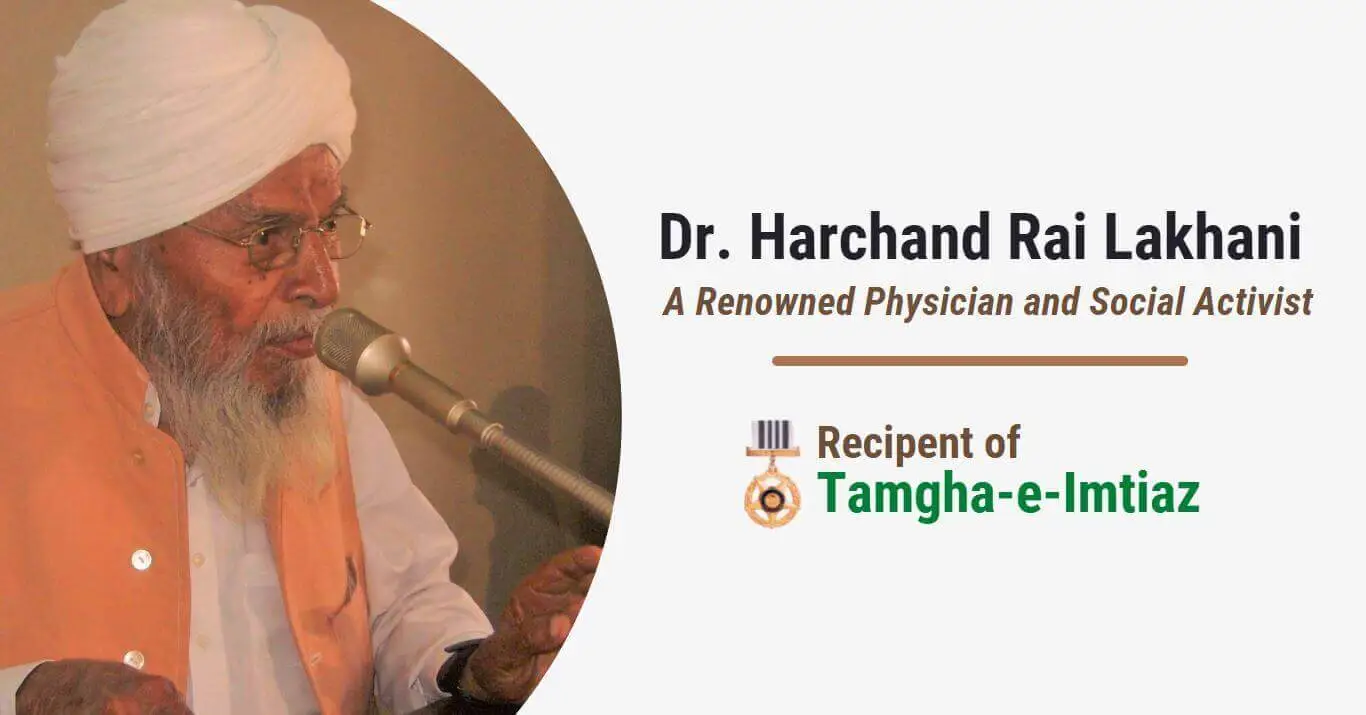 Featured cover image for biographical post on Dr. Harchand Rai Lakhani